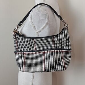 Lauren Ralph Lauren Stylish Small Black and White Houndstooth Women's Bag
